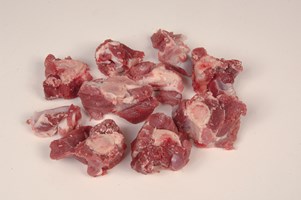 Shoulder – dice and meaty bones Meat Cut Spec Step 9